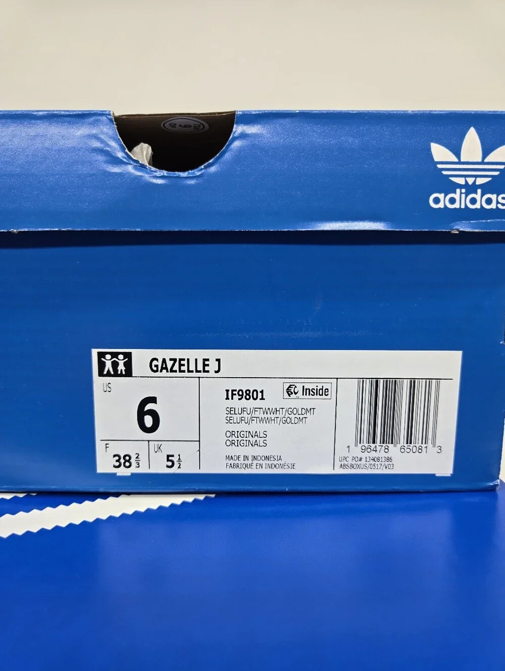 adidas Gazelle IF9801 Semi Lucid Fuchsia Cloud White Shoes Women's Size 7.5 - Picture 8 of 8